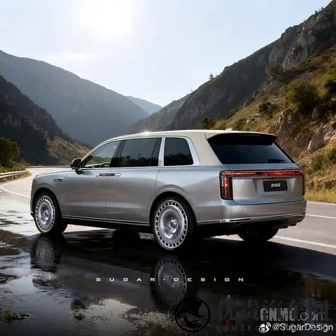 尊界SUV M900渲染图曝光：车身超55米 对开门设计-1