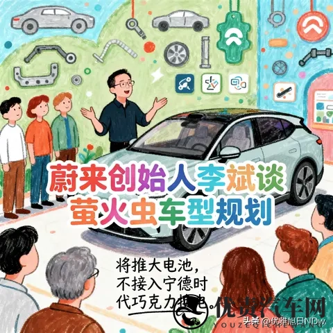 《蔚来李斌放大招！萤火虫车型规划新动向，大电池+独立换电》-2