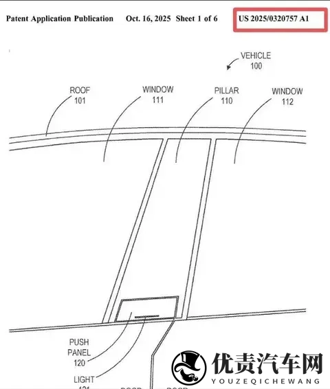 特斯拉即将取消门把手?新设计已申请专利,将门把手装入车门中-3