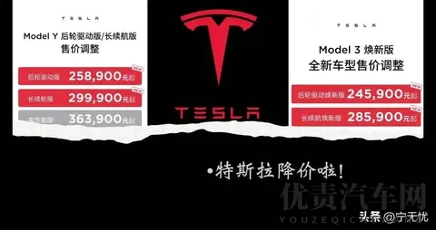 补贴退潮前最后收割!特斯拉狂降5万冲15万级,12家车企连夜跟降-3