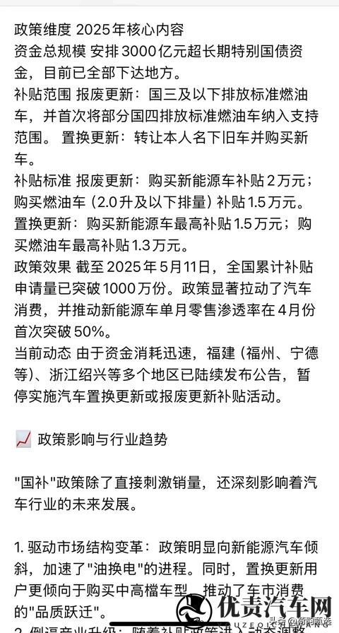 DeepSeek深度分析:针对2025年汽车国补政策以及实施情况-2