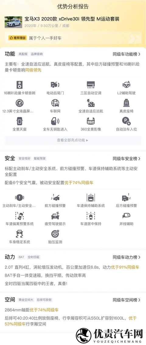 17万多拿下20款宝马X3,9万公里一手车,家用代步好选择?-1