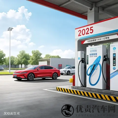 1200公里续航+10分钟快充！2025新能源汽车卷疯了加油站集体变身-1