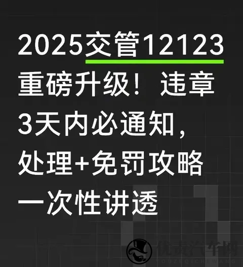 2025交管12123升级：违章3天就通知，免罚攻略我实操过了-1