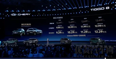 限时抢鲜价929万元起，第五代瑞虎8上市，配置塞满的家用SUV-3