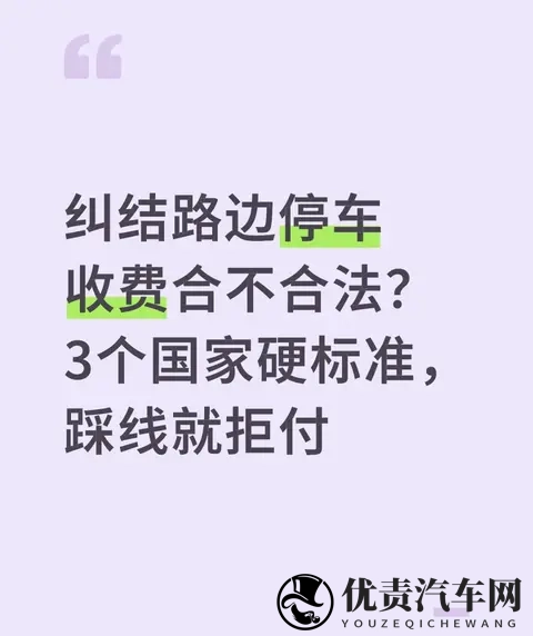 纠结路边停车收费合不合法?3个国家硬标准,踩线就拒付-1