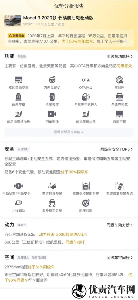 118万！圆你特斯拉梦，20款Model3长续航，代步通勤优选-2