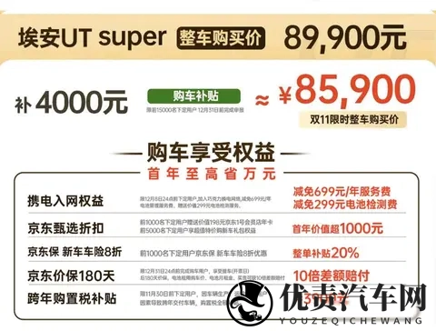 埃安UT super上市,换电99秒,京东卖车真能行?-1