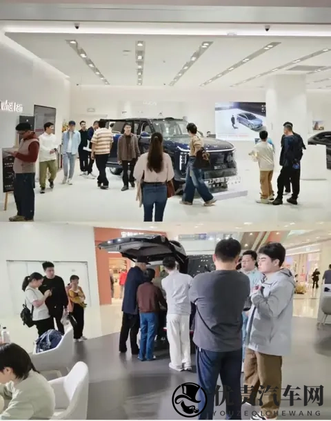上汽旗舰智己LS9到店,看车队伍让销售倍感压力-2