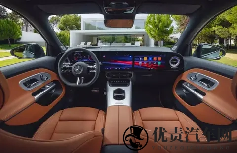 新一代奔驰GLB内饰官图发布 可选装“星空顶” 12月8日亮相-1