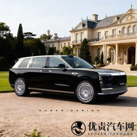 尊界SUV M900渲染图曝光：车身超55米 对开门设计-2