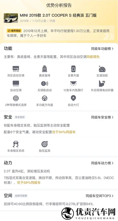 二手MINI：19年COOPER S，77万公里，1098万值不值？-3