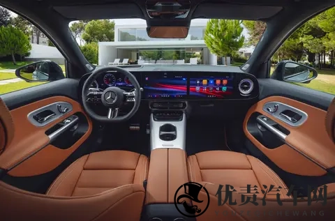 全新奔驰GLB内饰官图发布，配MBUX贯穿式大屏，12月8日全球首发-1