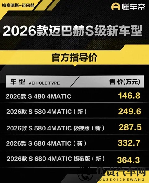 迈巴赫S级降价不减配,用户却嫌它太安静,豪华也得学会“做减法-1