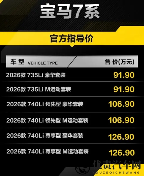 2026款7系动力不变卖91万！竞品降价，它凭啥这么刚-2