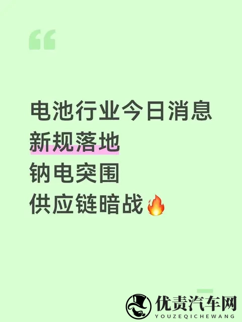 电池新规落地：钠电突围背后的供应链暗战-1