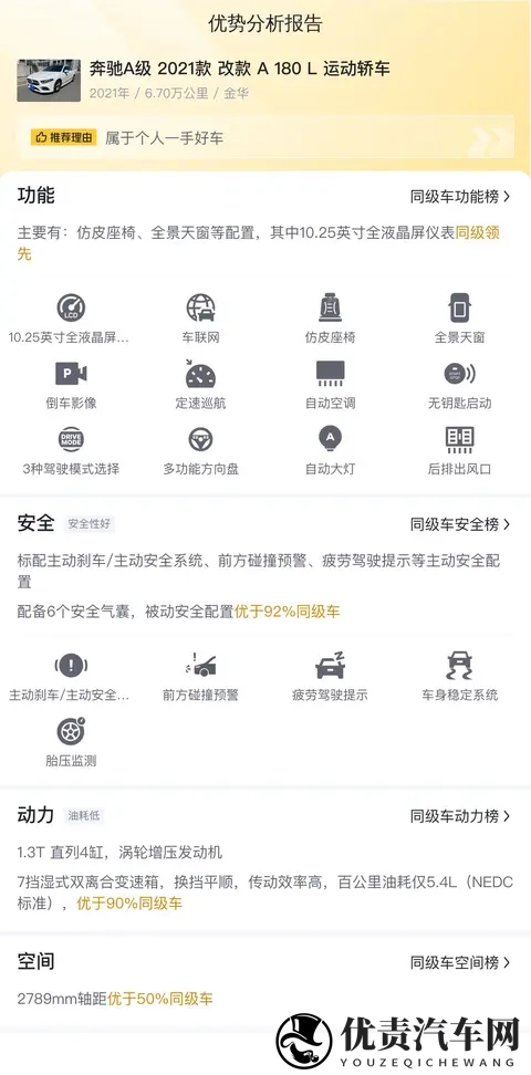 三年一手奔驰A级，6万公里，都市白领代步优选！-3