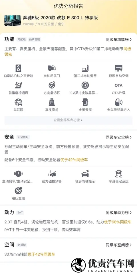 25万喜提行政座驾，二手奔驰E300L诠释豪华舒适！-3