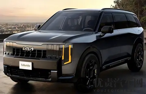 全新起亚Telluride官图发布 将于洛杉矶车展首秀-1
