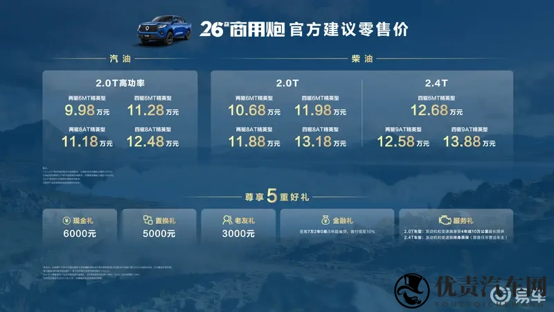 千锤百炼实力再进阶!26款长城炮焕新上市998万元起-1