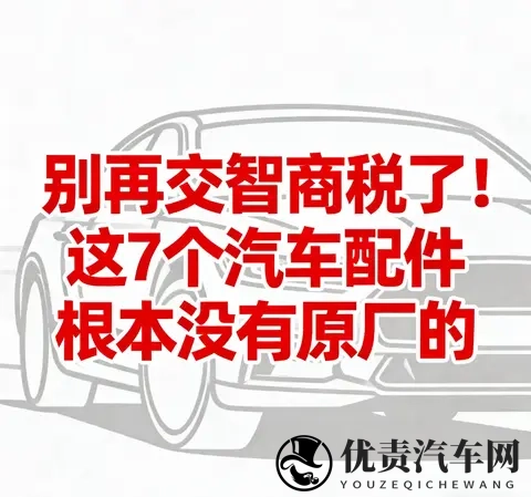 别交智商税!7个汽车“原厂配件”全是噱头,养车直省30%-1