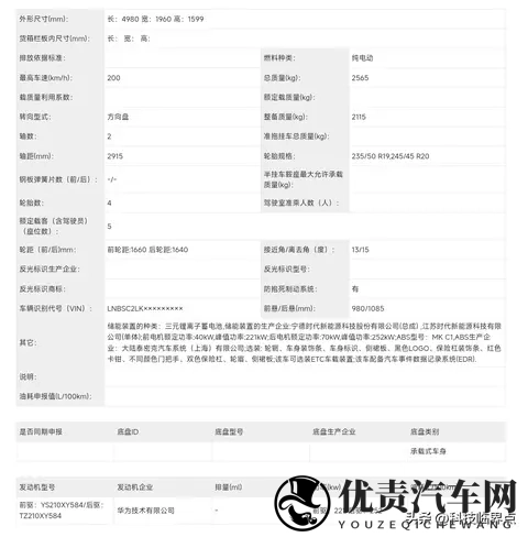 新款极狐阿尔法S6亮相工信部，前驱版峰值功率提升至221千瓦-3