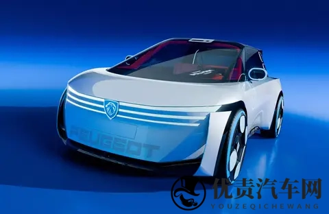 标致Polygon概念车:预示下一代208,方形方向盘+挡风玻璃当屏幕-3