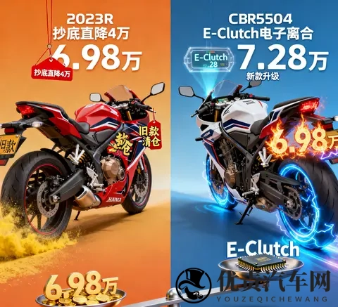 本田CBR650R价格风波 23款抄底直降4万 24款电子离合成抉择关键-1